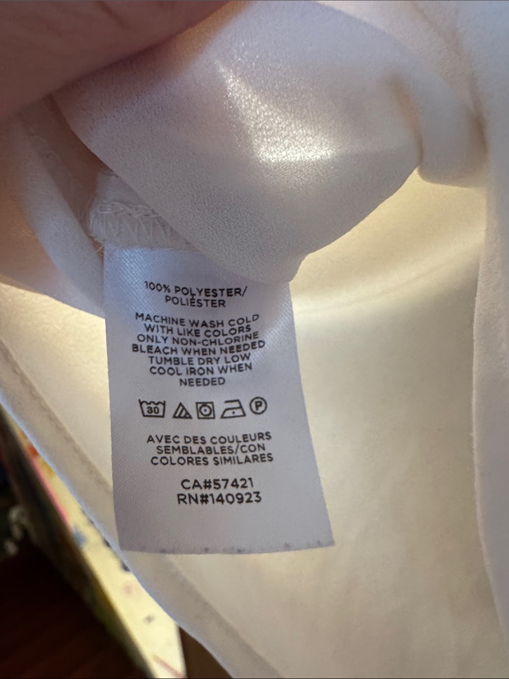 LOFT Cream Ruffle Sleeve Keyhole Blouse - Picture 3 of 7